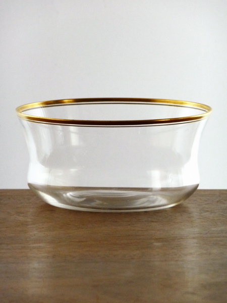 Val Saint Lambert - fingerbowl 'Eva Bord Doré' or 'Cown'